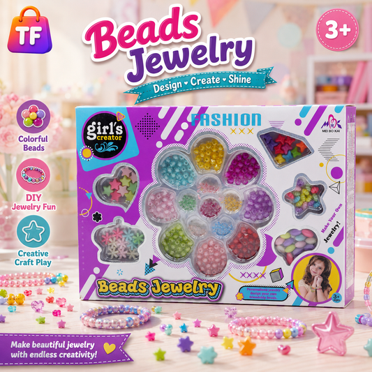 Beads and Jewelry Craft Set for Kids