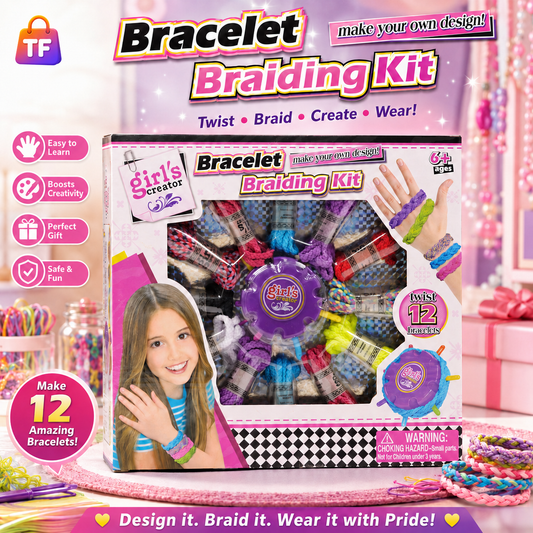 Bracelet Braiding and Bead Set for Kids