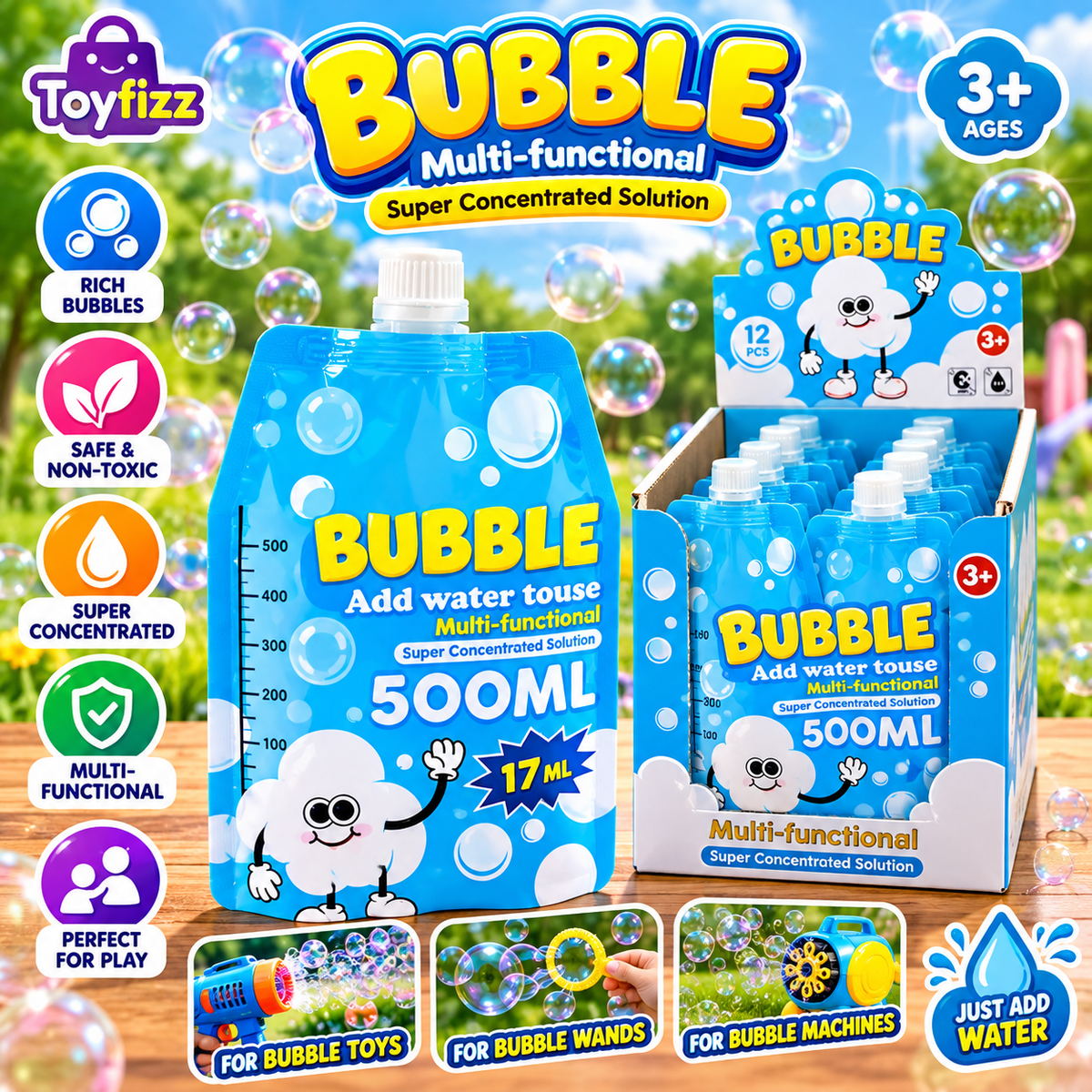 Bubble Solution Refill Bottle - 500 ml