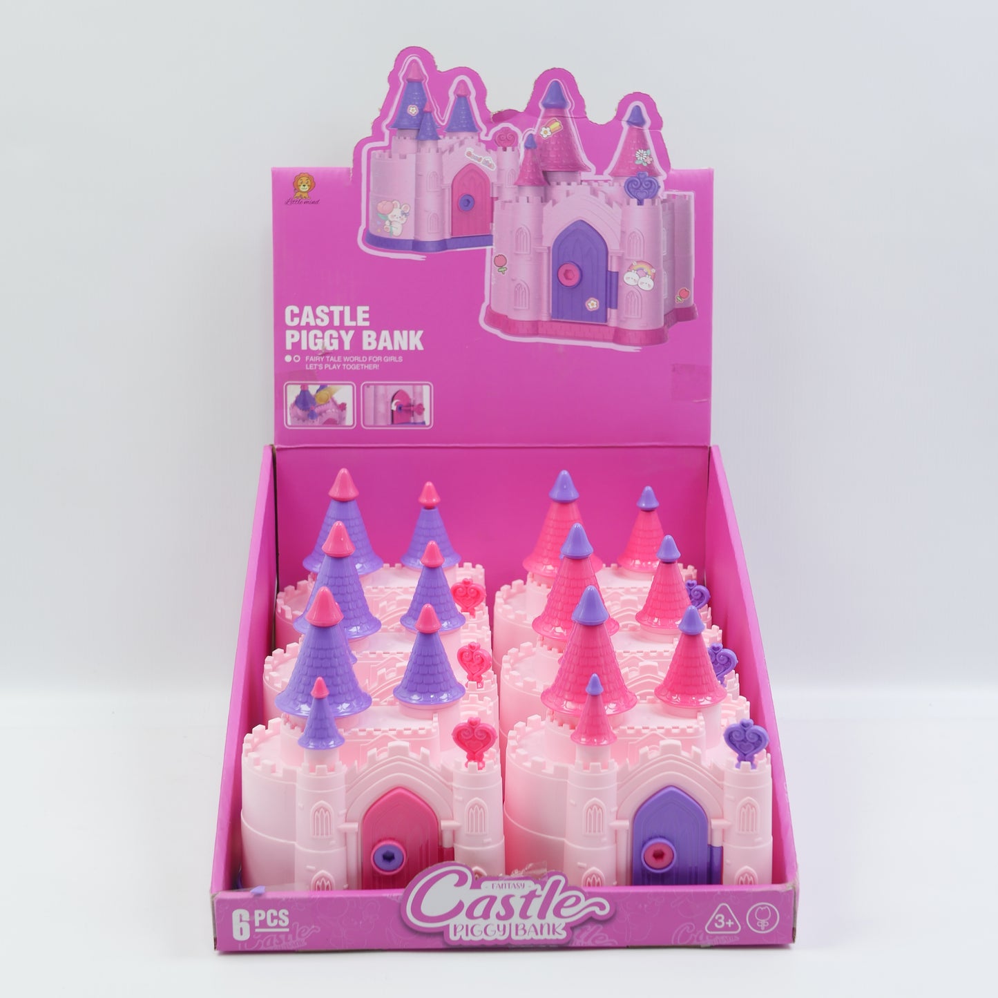 Castle-Shaped Coin Bank - Assorted Color - for Kids