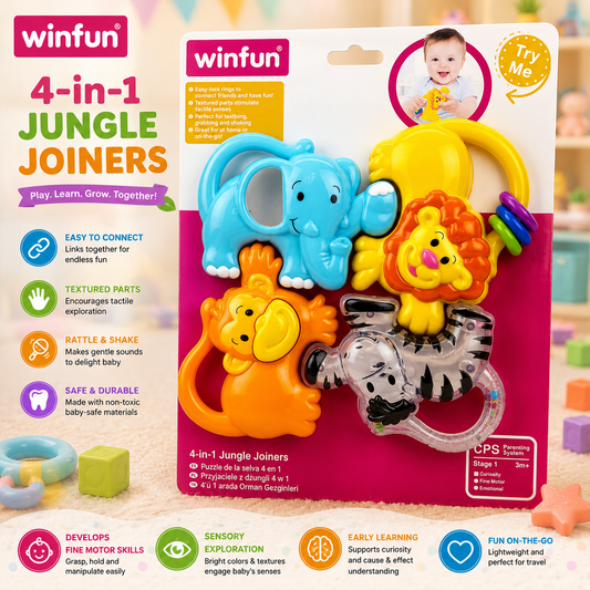 Winfun 4 In 1 Jungle Rattle