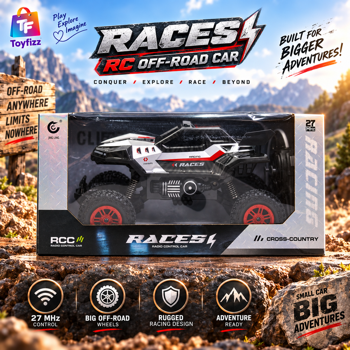 Remote Control Off-Road Racing Car