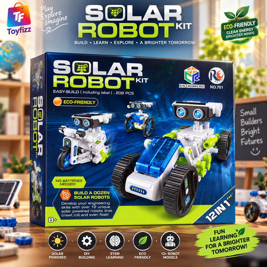 Solar Robot Building Kit 12-in-1 - Ages 8+
