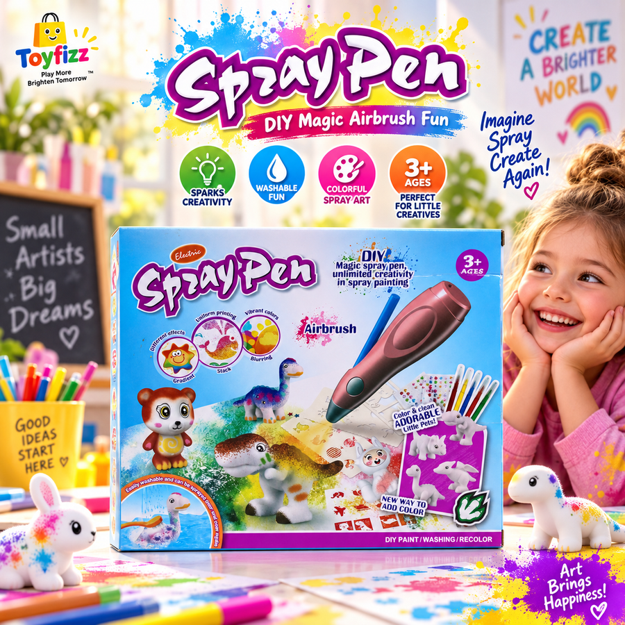 3D Spray Art Pen with Airbrush Function & USB Charging - Ages 3+