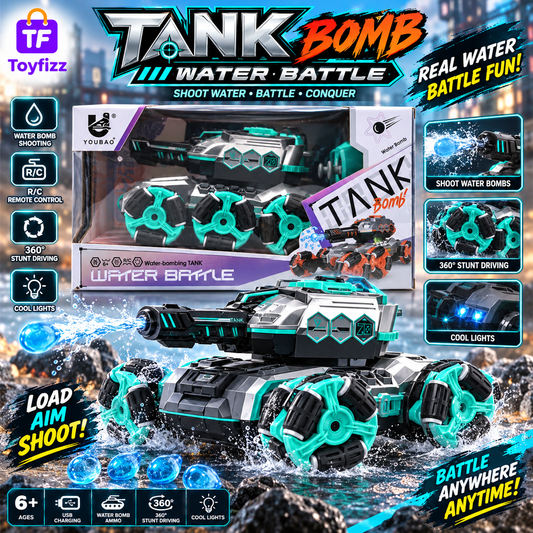 Youbao Remote Control Water-Bomb Stunt Tank - Ages 6+