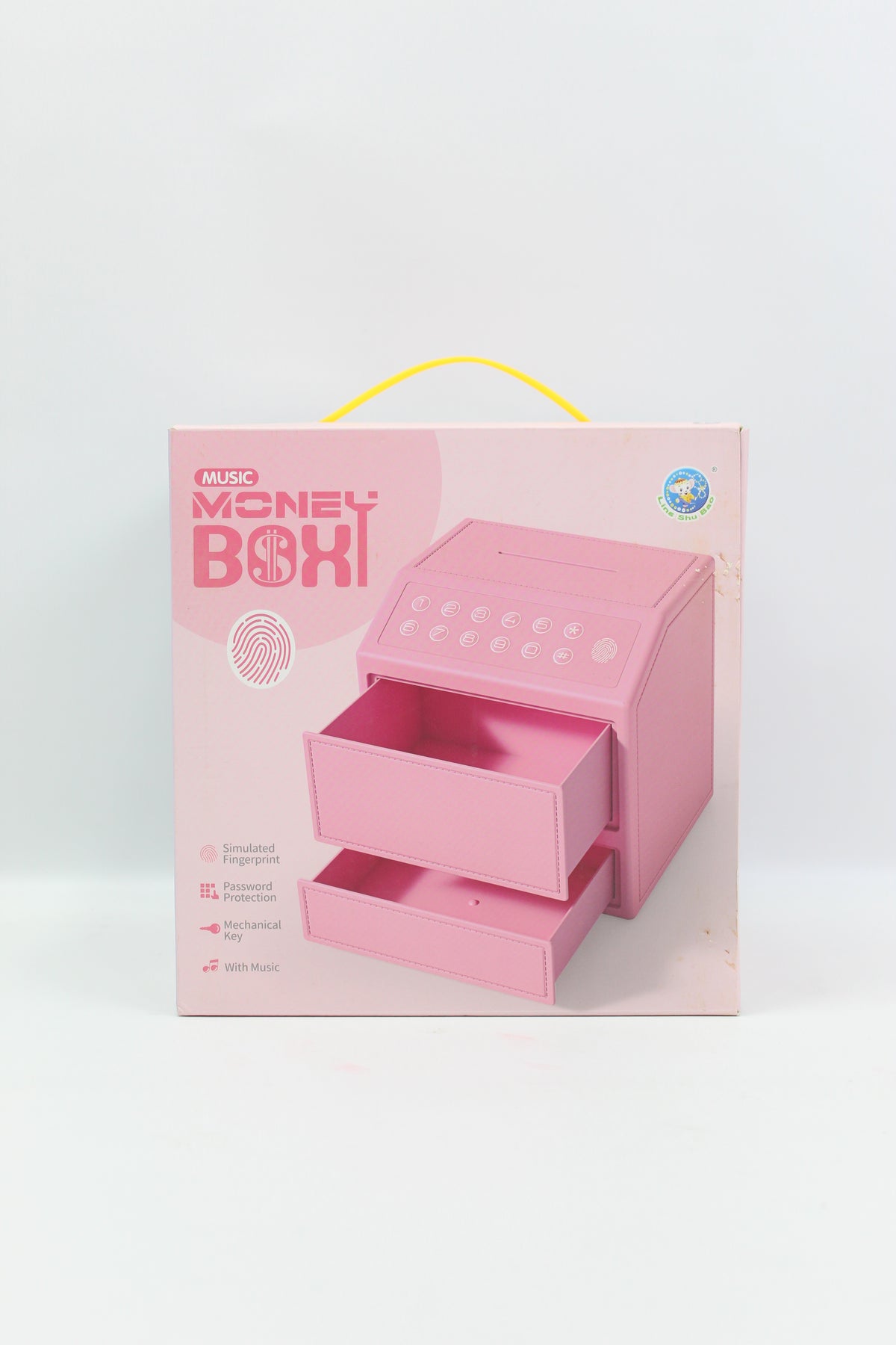 Children's Manual Money Saving Bank - Pink