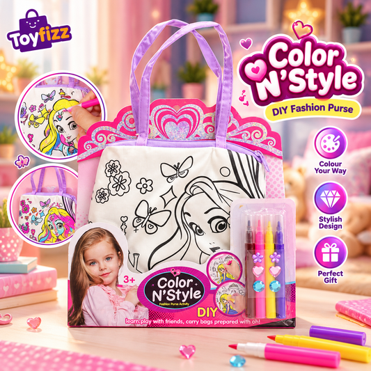 Coloring and Painting Beauty Bag Art Set