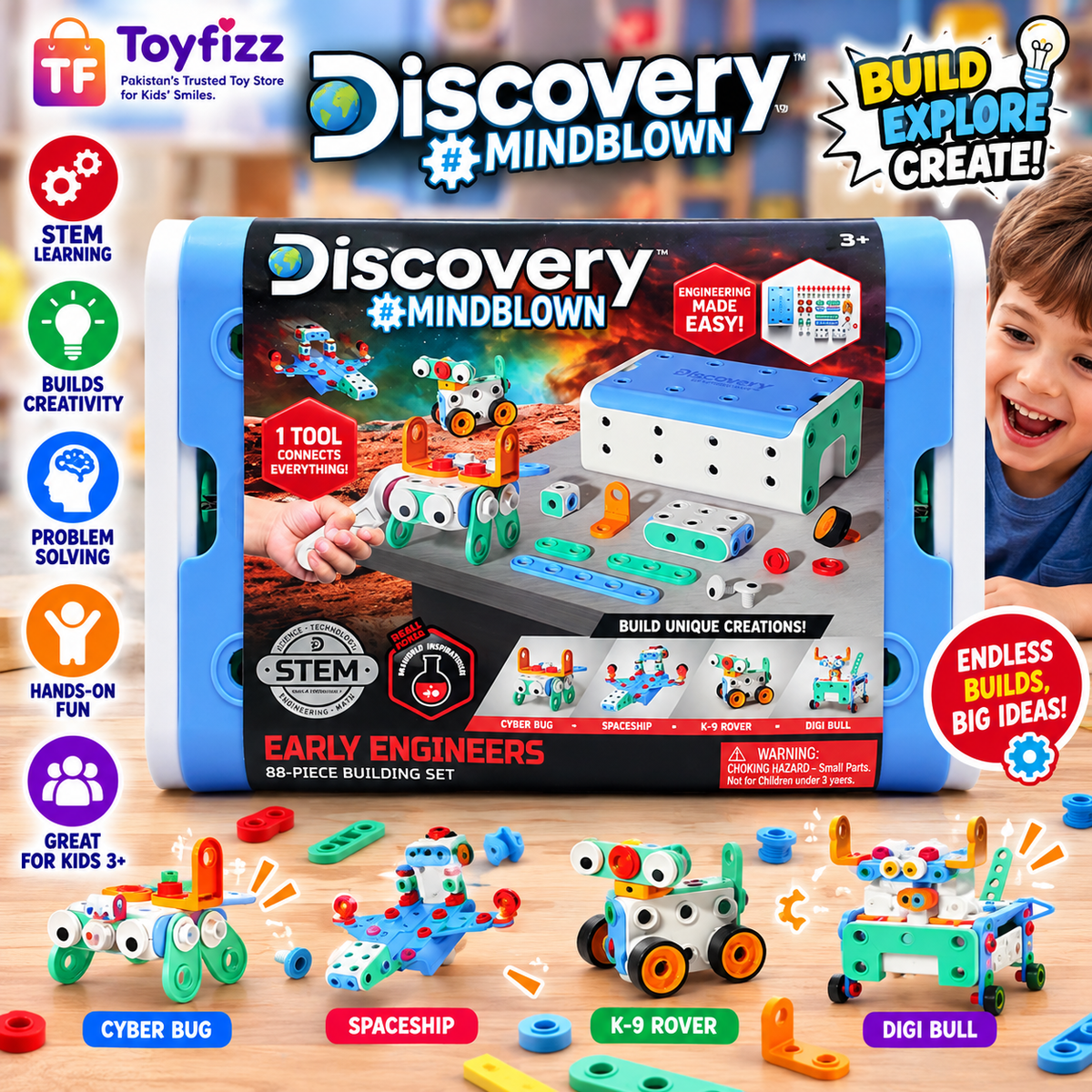 DISCOVERY TOOL SET - 88 Pieces