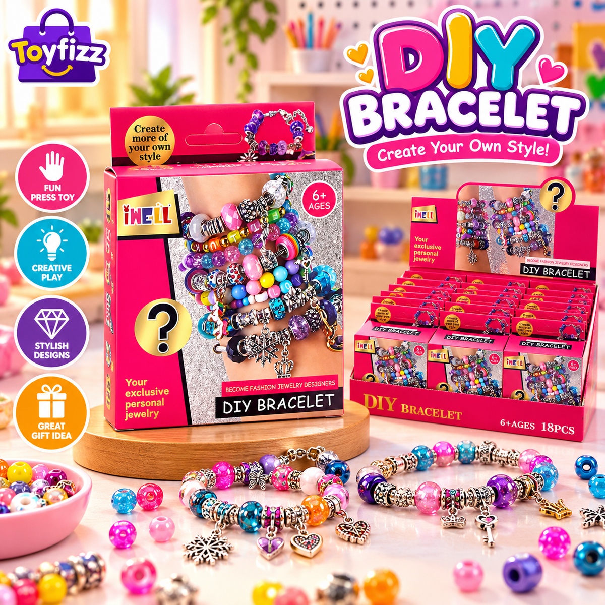 DIY Bead Bracelet Craft Kit