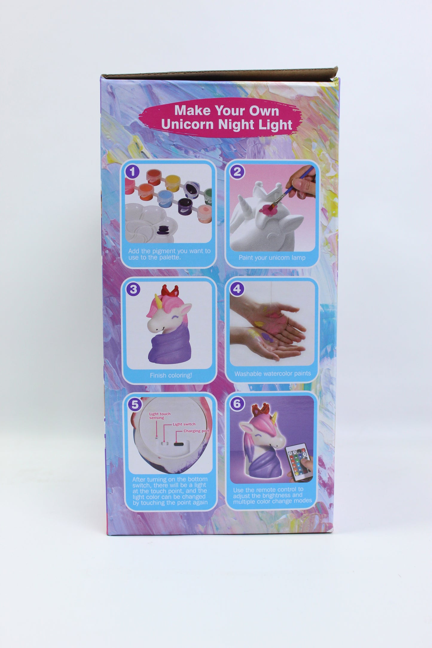 DIY Paint-Your-Own Unicorn Night Light with Remote - Ages 3+