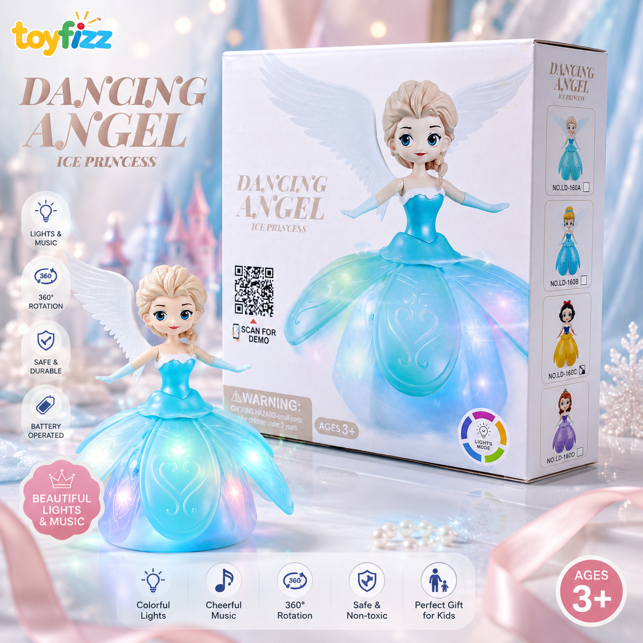 Dancing Ice Princess Musical Doll - Ages 3+