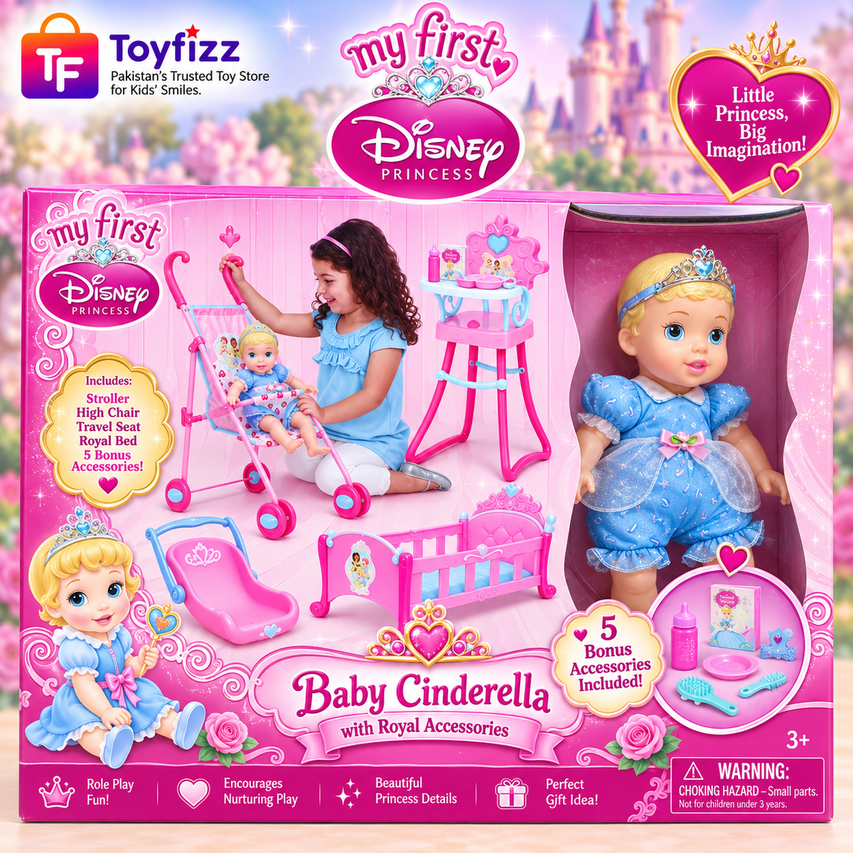 Disney BABY DOLL With STROLLER