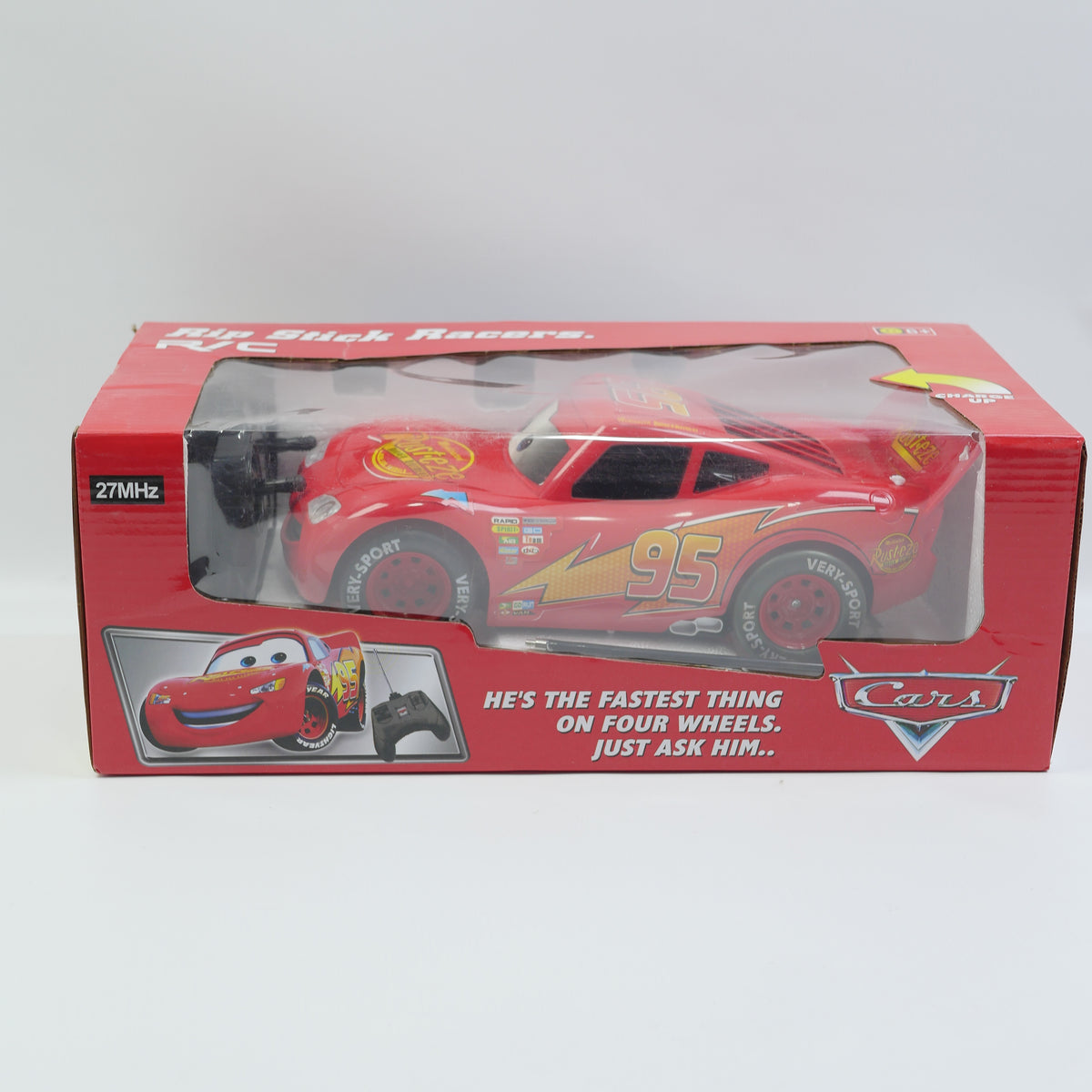 Disney Cars Lightning McQueen Remote Control Car with USB Charging for Kids