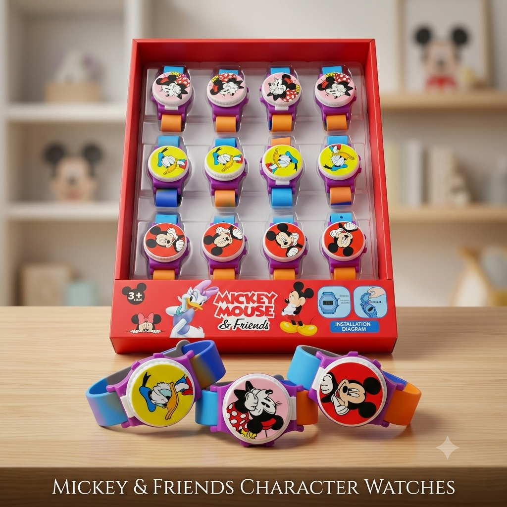 Disney Mickey and Minnie Digital Kids Watch - Assorted Design - Ages 3+