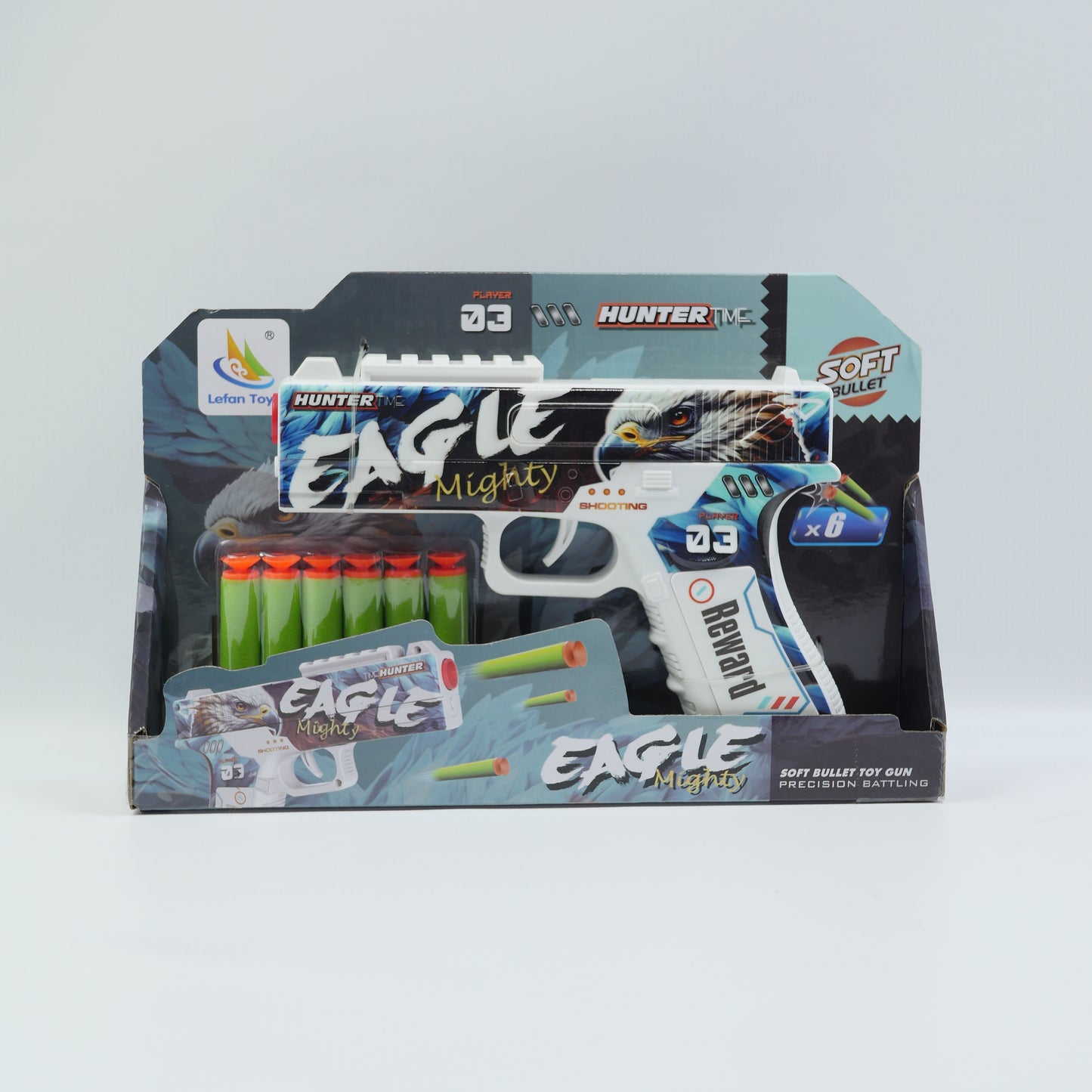 Eagle Soft Bullet Blaster with Foam Darts - Ages 3+