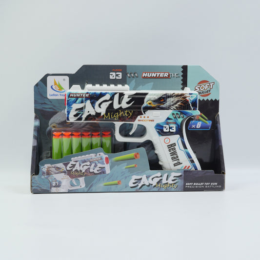Eagle Soft Bullet Blaster with Foam Darts - Ages 3+