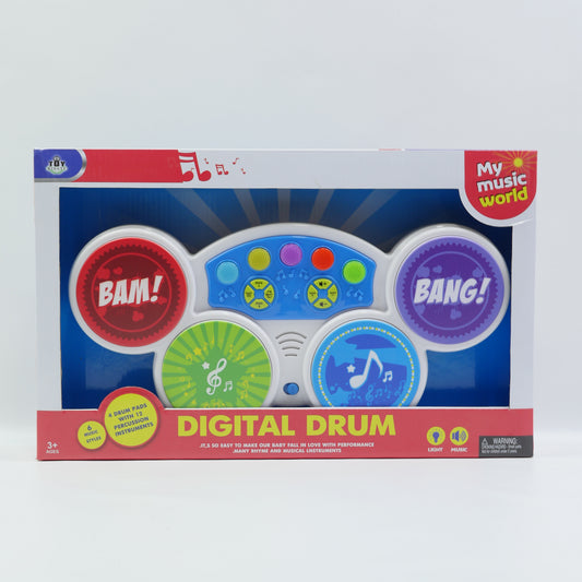 Electronic Digital Musical Drum - Ages 3+