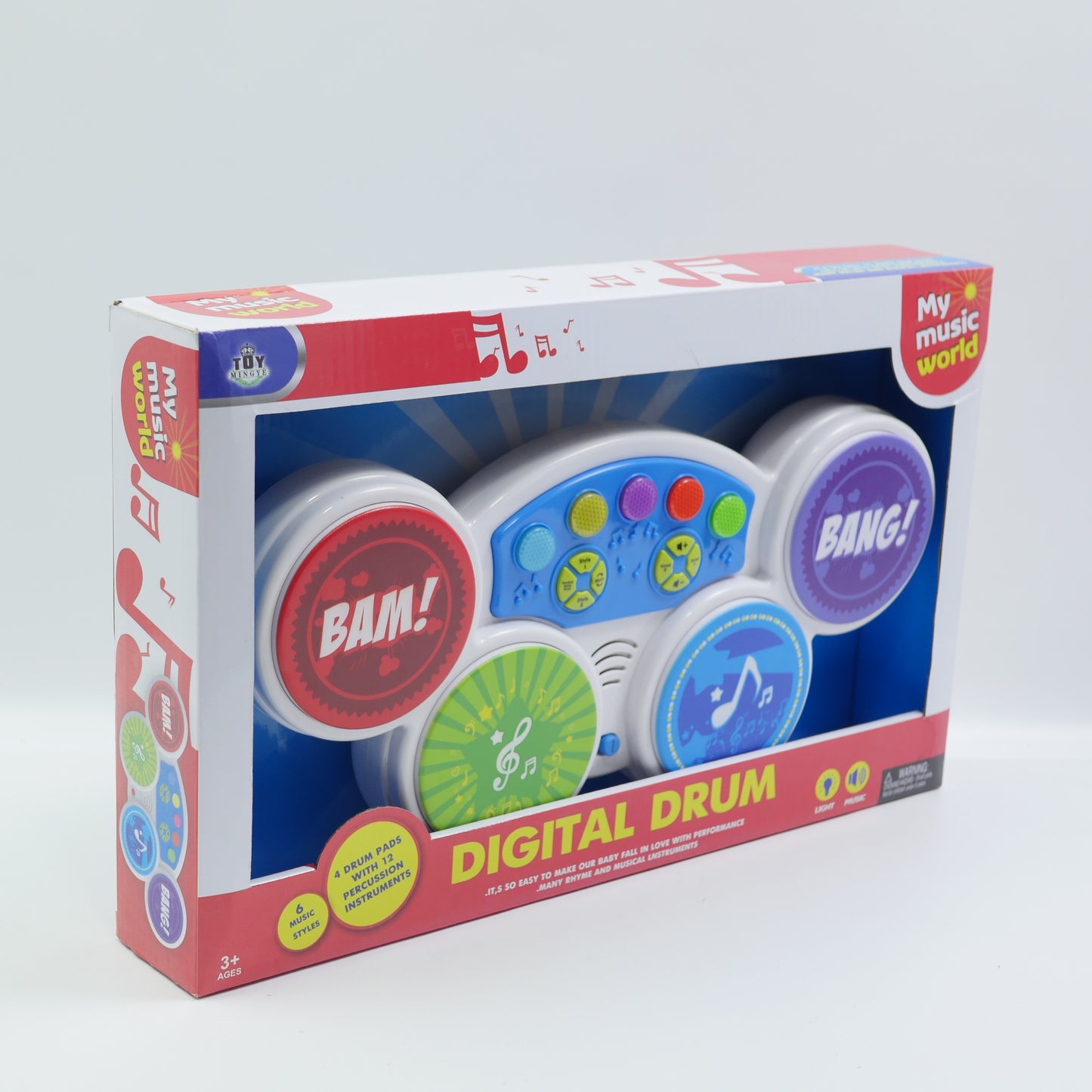 Electronic Digital Musical Drum - Ages 3+