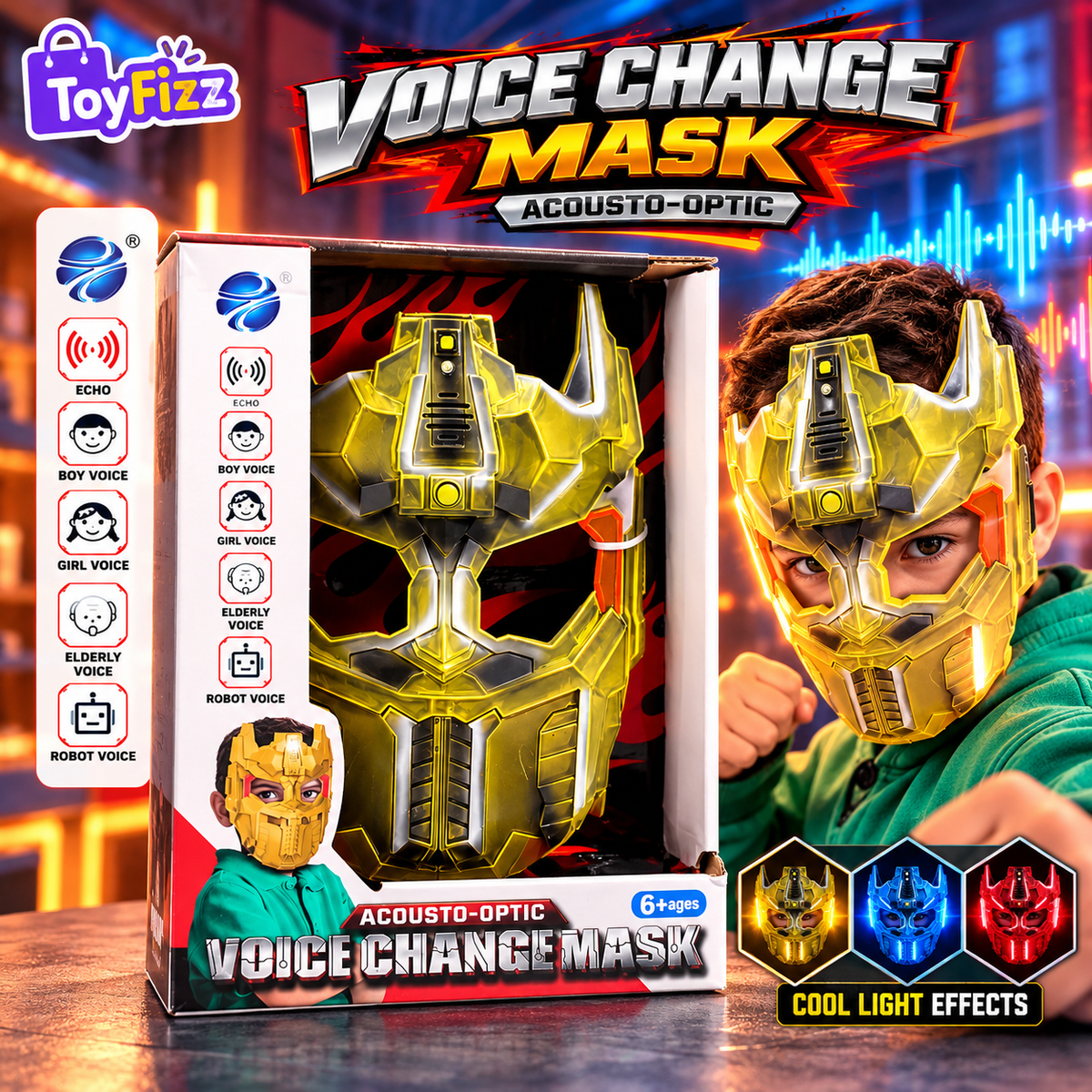 Electronic Voice Changing Robot Mask