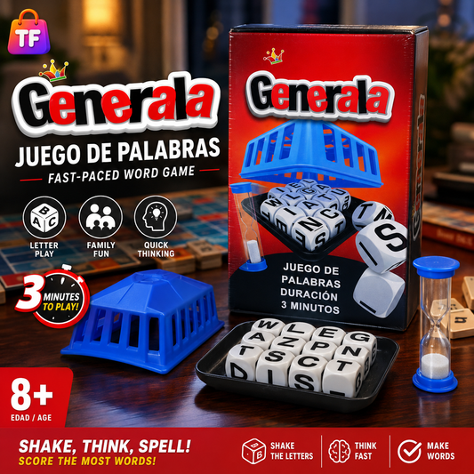 English Boggle Dice Word Game