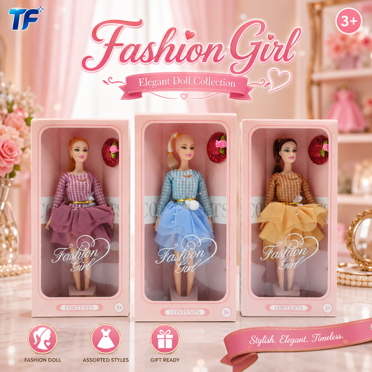Fashion Doll - 11.5 Inch, Blue Dress - Ages 3+