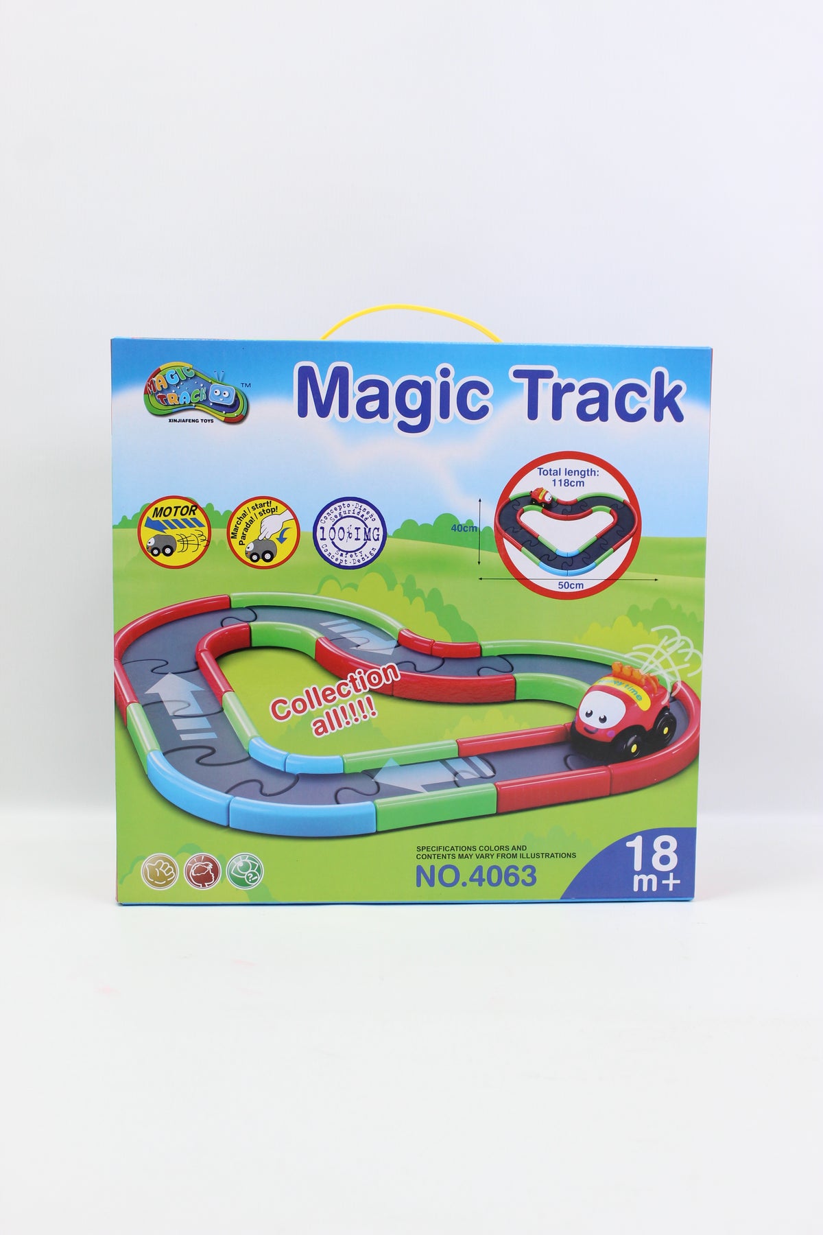 Flexible Magic Track Racing Car Play Set - Ages 18M+