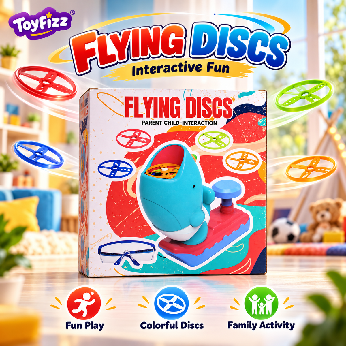 Flying Disc Launcher and Catching Game
