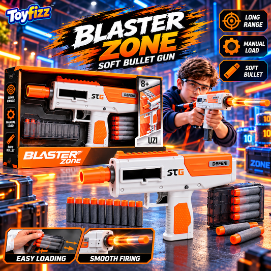 Foam Dart Blaster Gun with Foam Darts - Ages 8+