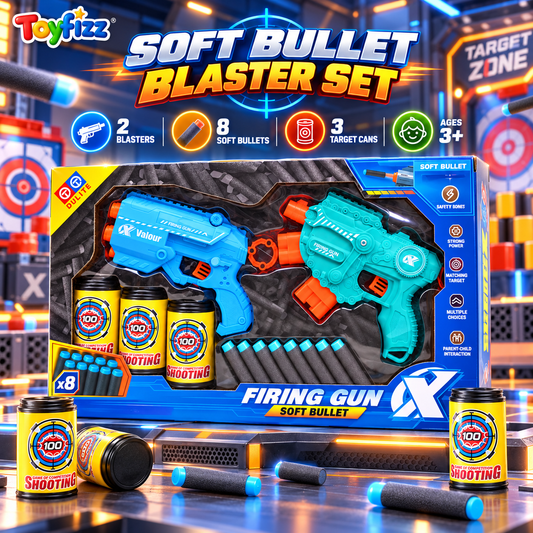 Foam Dart Blaster Pair with Darts - 2 Pack - Ages 8+