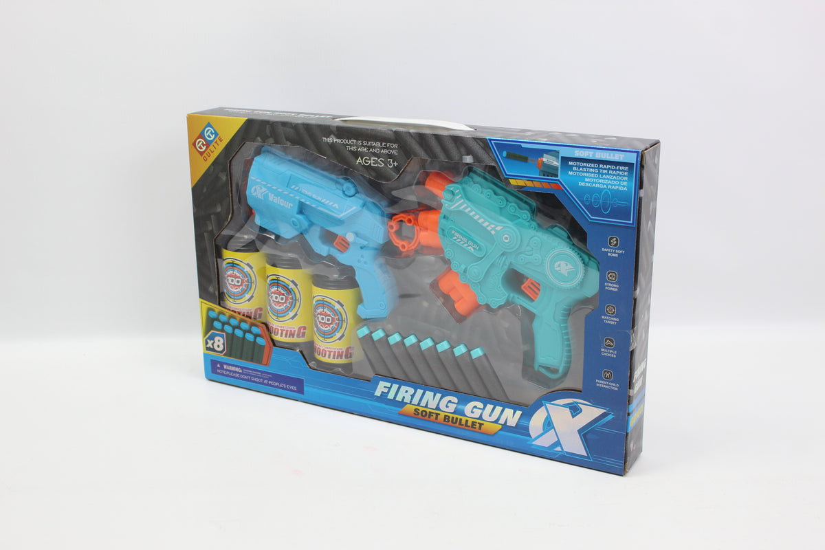 Foam Dart Blaster Pair with Darts - 2 Pack - Ages 8+