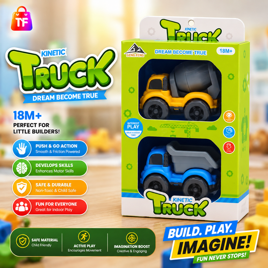 Friction Powered Toy Truck 2 Pack
