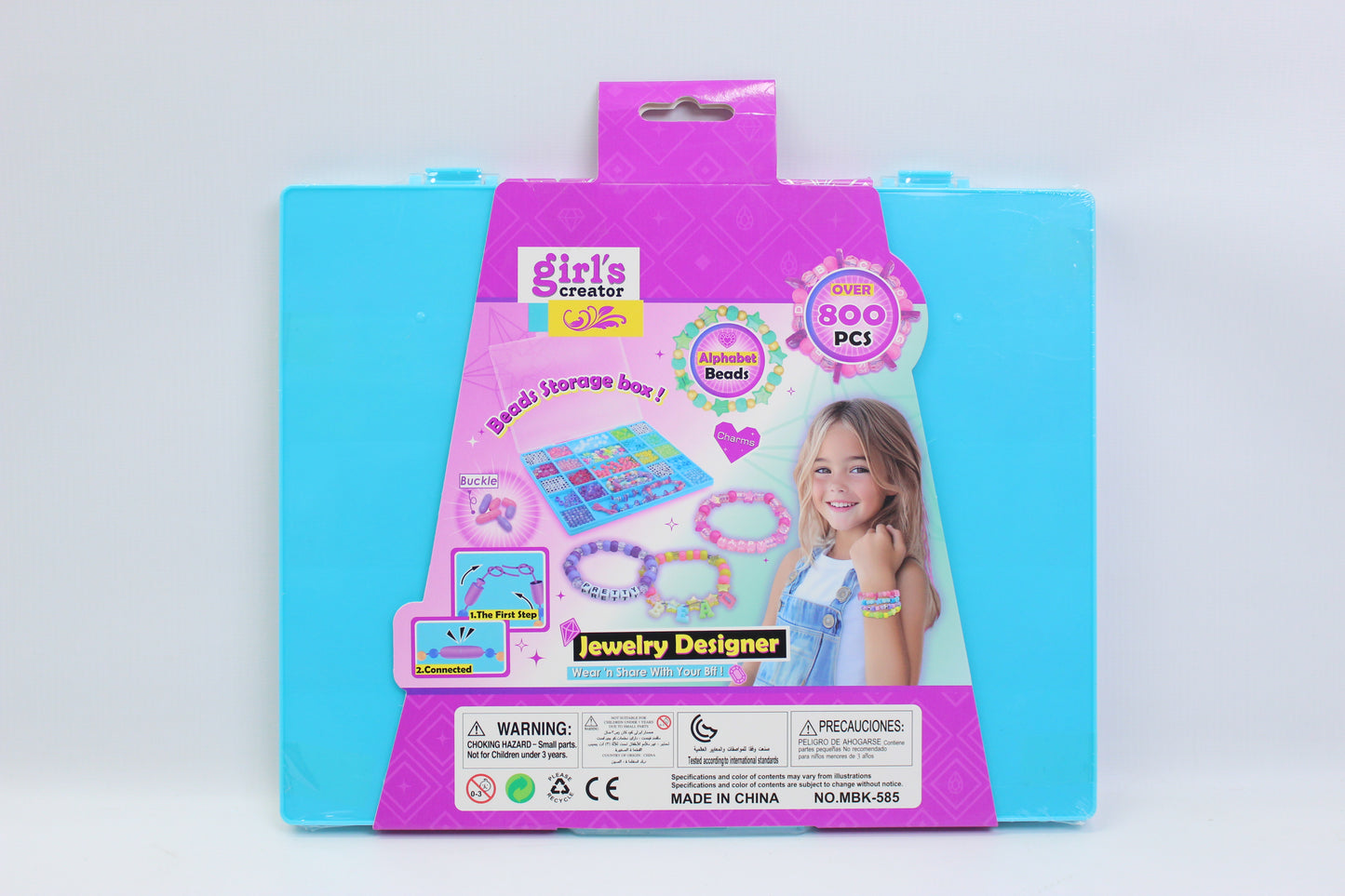 Girl's Creator 800 Piece Jewelry Designer Beads Set - Ages 5+