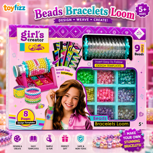 Girl's Creator Beads Bracelet Loom Set - Ages 5+