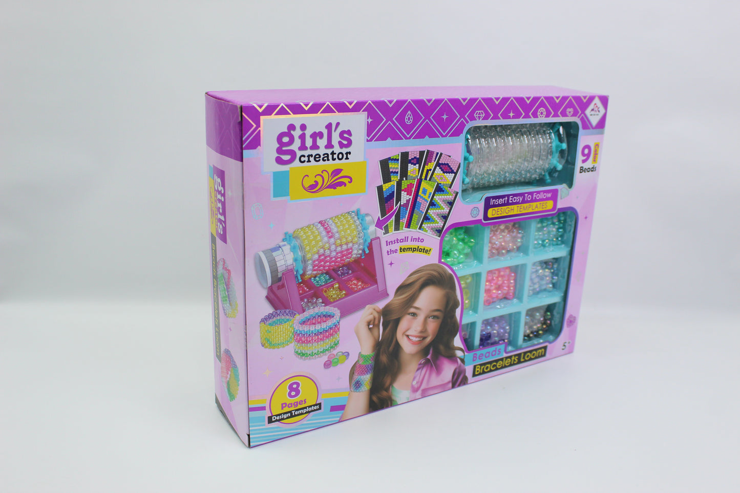Girl's Creator Beads Bracelet Loom Set - Ages 5+
