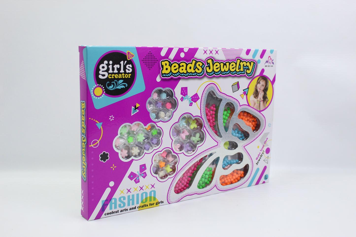 Girl's Creator Beads Jewelry Making Set - Ages 3+