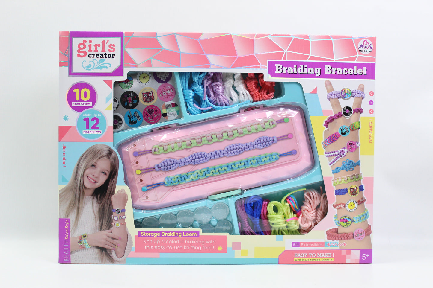 Girl's Creator Braiding Bracelet Loom Set - Ages 5+