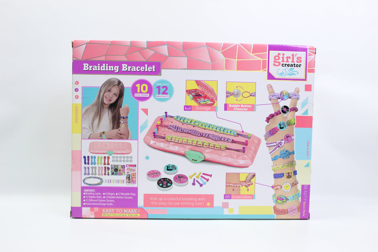 Girl's Creator Braiding Bracelet Loom Set - Ages 5+