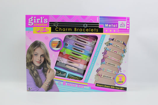Girl's Creator Metal Charm Bracelet Making Set - Ages 5+