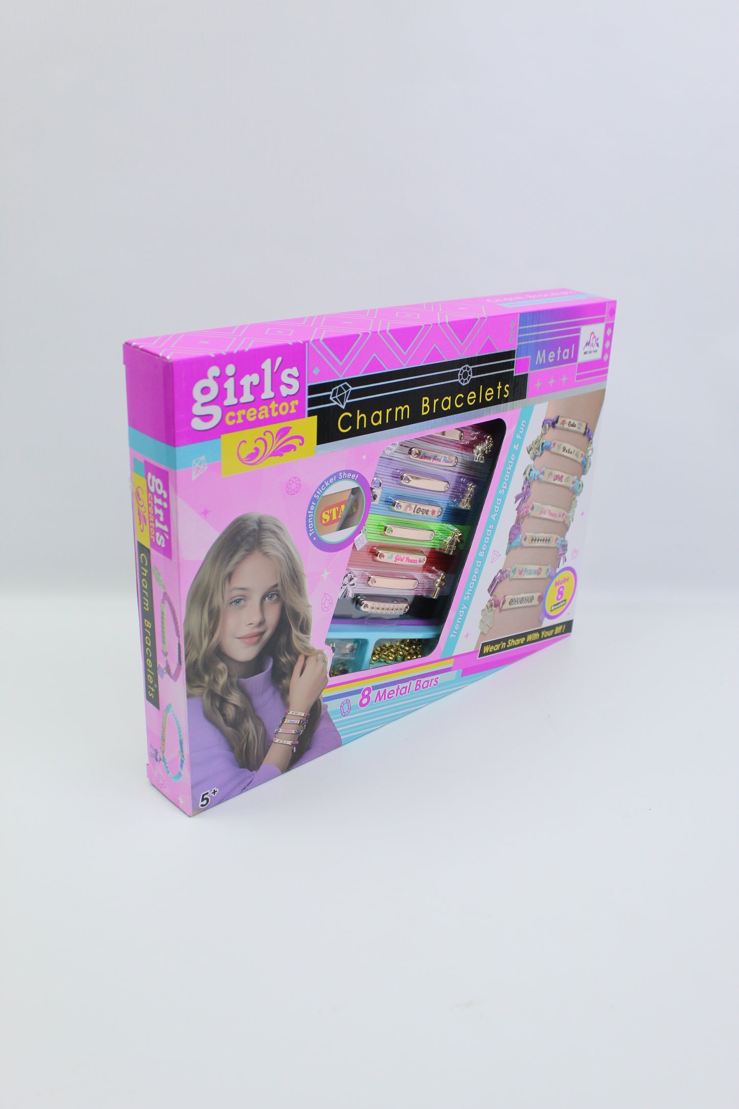 Girl's Creator Metal Charm Bracelet Making Set - Ages 5+