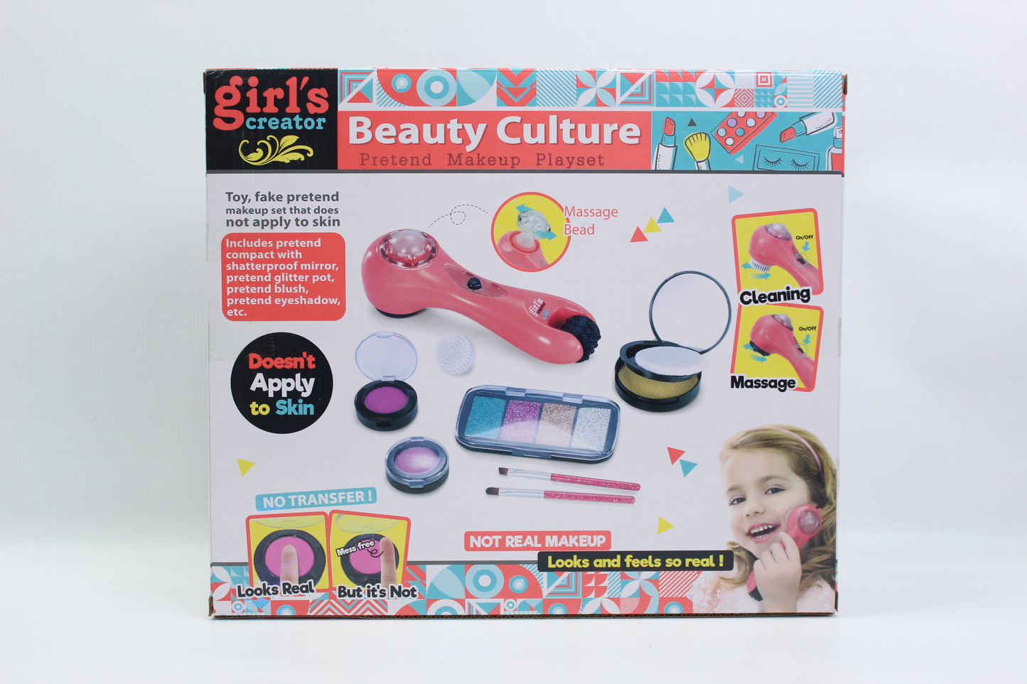 Girl's Creator Pretend Makeup Massage Beauty Set - Ages 3+