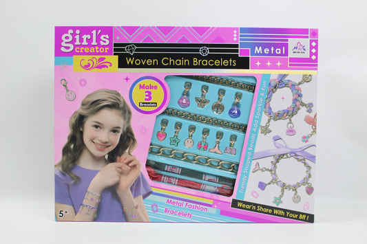 Girl's Creator Woven Chain Bracelet Making Set - Ages 5+