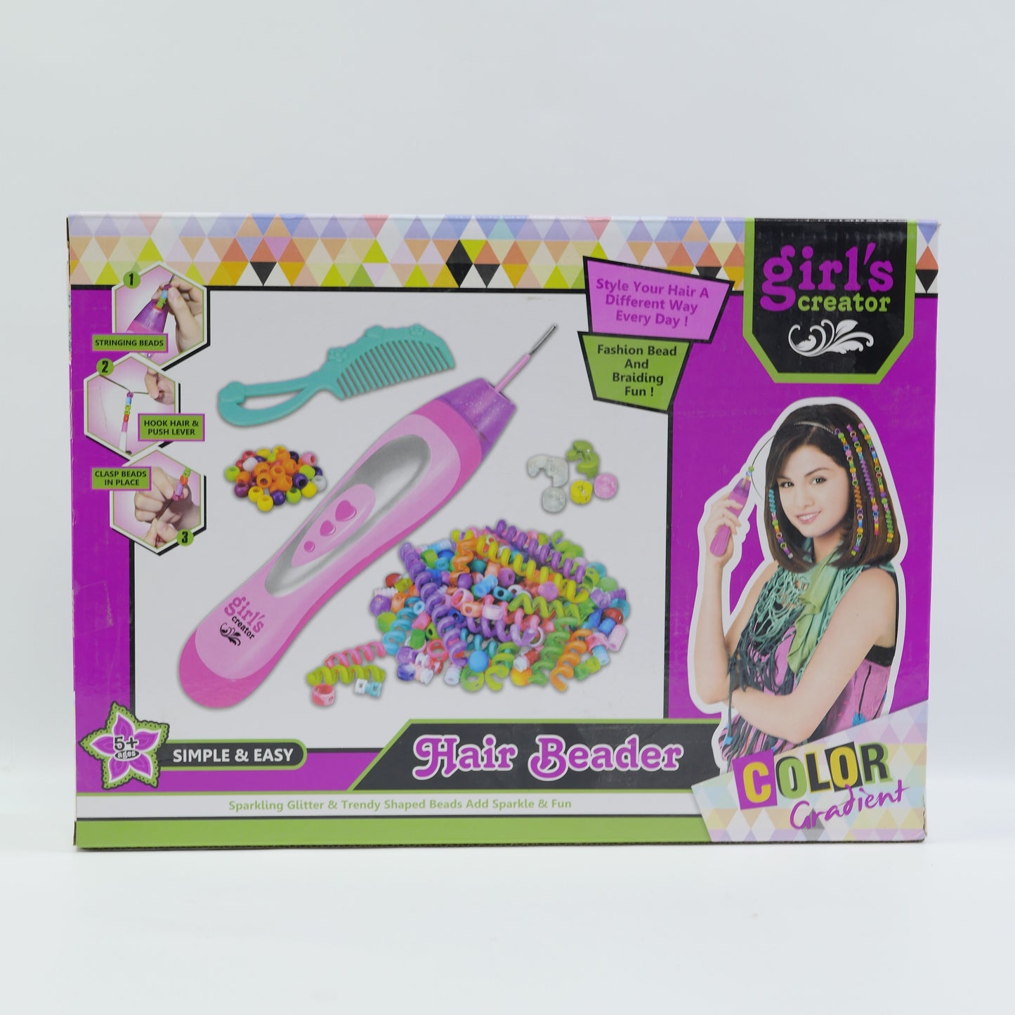 Hair Beader and Beauty Styling Set for Kids