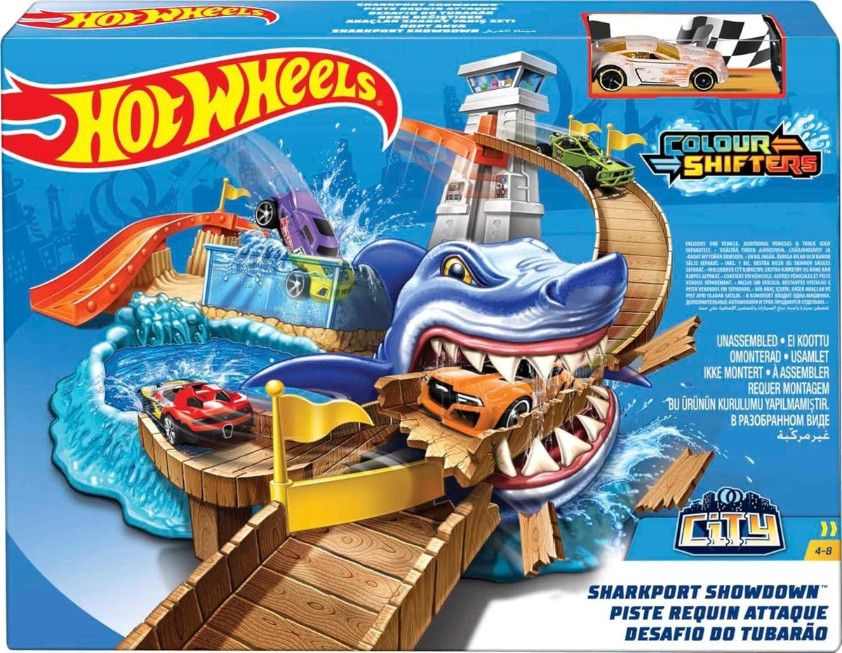 Hot Wheels City Sharkport Showdown Playset