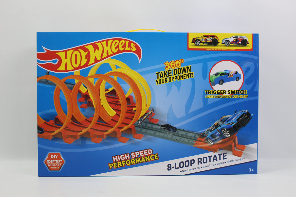 Hot Wheels Loop Racing Track Set - 70 Pieces