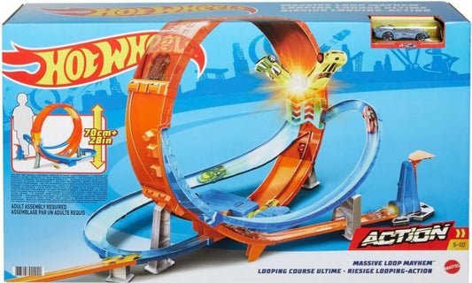 Hot Wheels Massive Loop Mayhem Track Set