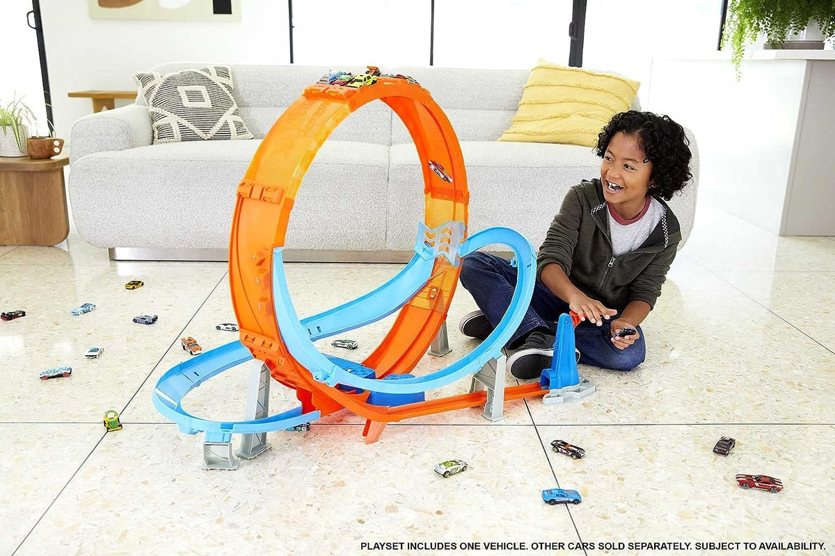 Hot Wheels Massive Loop Mayhem Track Set