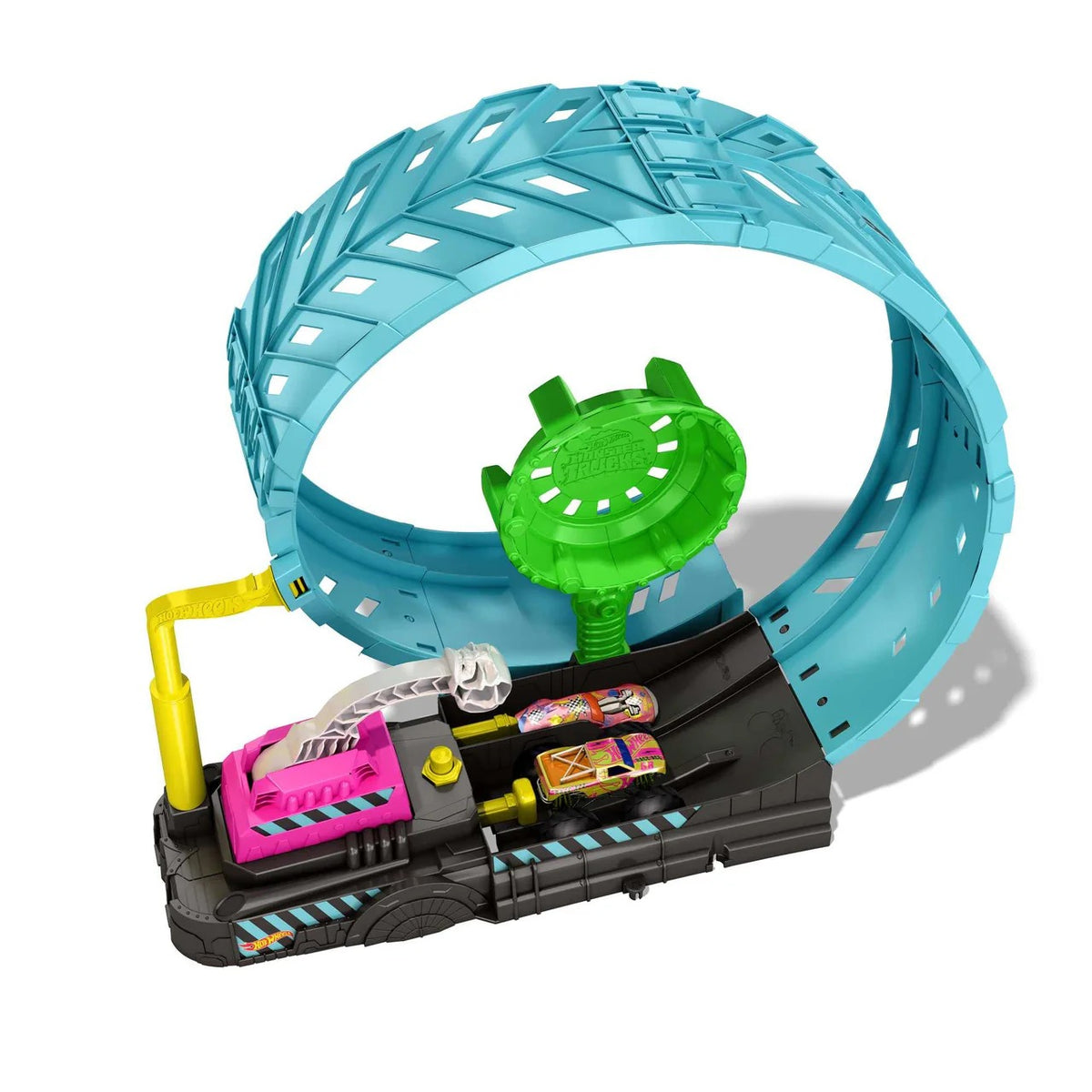 Hot Wheels Monster Trucks Glow in the Dark Epic Loop Challenge Playset