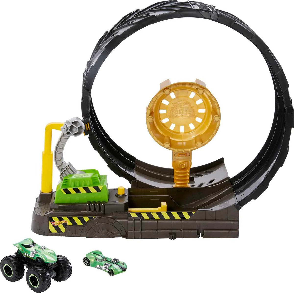 Hot Wheels Monster Trucks Glow in the Dark Epic Loop Challenge Playset
