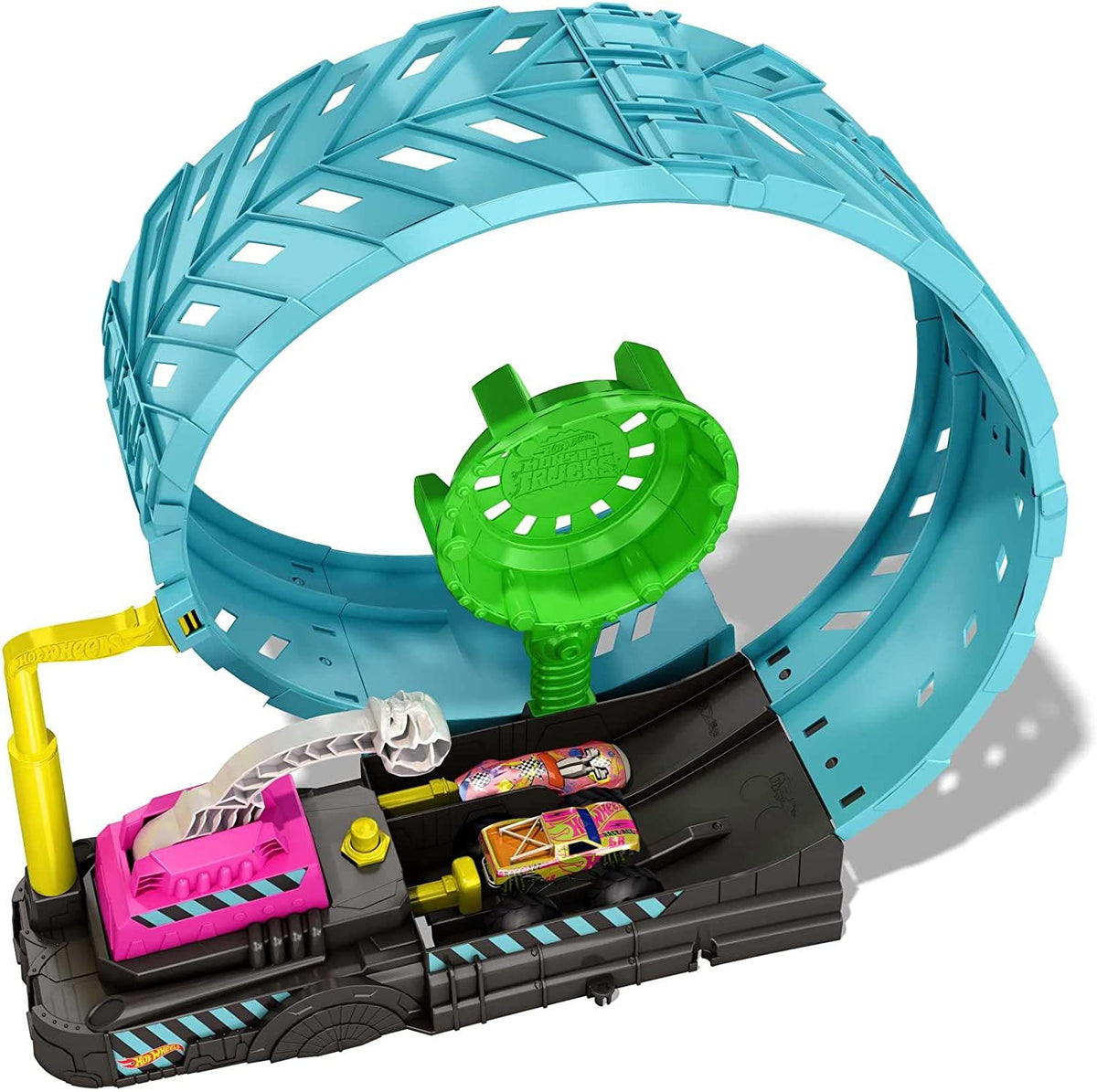 Hot Wheels Monster Trucks Glow in the Dark Epic Loop Challenge Playset