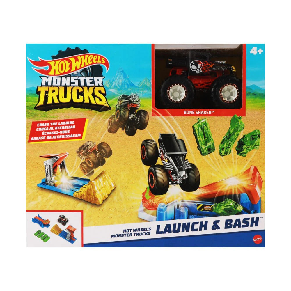 Hot Wheels Monster Trucks Rhino Launch & Bash Playset